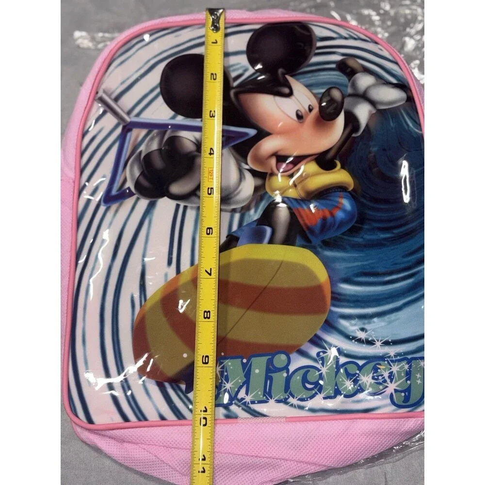 Disney Mickey Mouse Surfing Pink Mini Backpack Watersports Graphic Child’s New